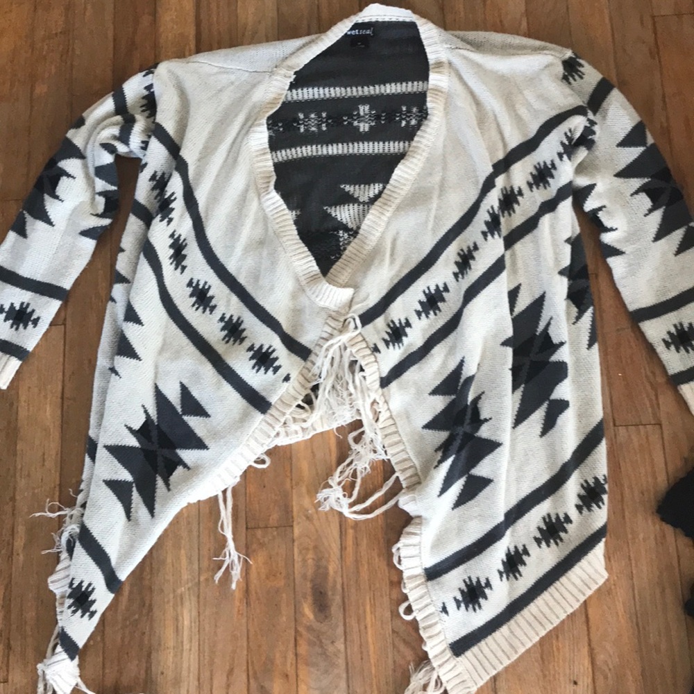 Tribal printed cardigan